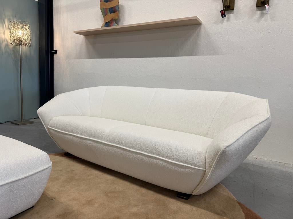 Nieuw Pode Colla Bank 3 zits stof met poef Amelia 100, 75 tot 100 cm, Rechte bank, Stof, Pode