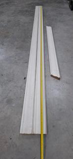 Meranti Neuslijsten Wit Gegrond - 2x 4900mm, 1x 1800mm, Ophalen, Minder dan 25 mm, Nieuw, Plank