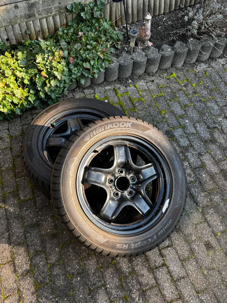 Winterbanden 4 stuks opel astra h, Ophalen, Gebruikt