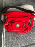 Ruime rode Kipling tas met aapje, Ophalen of Verzenden, Zo goed als nieuw, Rood, Handtas