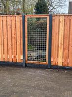 Gaaspaneel met afdeklat, betonpaal, onderplaat douglas hout, Ophalen, 1 tot 2 meter, Minder dan 3 meter, Nieuw