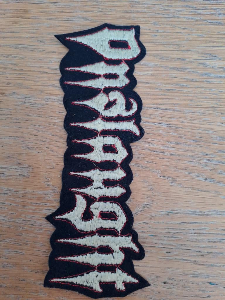 Opnaai patch / Applicatie - Black Metal Band Logo, Hobby en Vrije tijd, Gebruikt, Ophalen of Verzenden, Onbekend, Overige applicaties