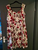 Hearts & Roses Ditsy Rose Jurk - Maat 4XL, Kleding | Dames, Maat 46/48 (XL) of groter, Ophalen of Verzenden, Knielengte, Gedragen