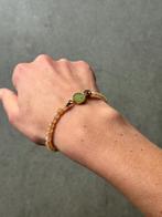 Браслет с натуральными камнями - зеленый персиковый - новый, Kleding | Dames, Riemen en Ceinturen, Ophalen of Verzenden, Nieuw