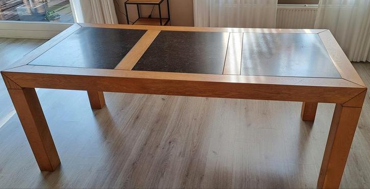 Eettafel 200x90, Huis en Inrichting, Tafels | Eettafels, Zo goed als nieuw, 50 tot 100 cm, 150 tot 200 cm, Vijf personen of meer