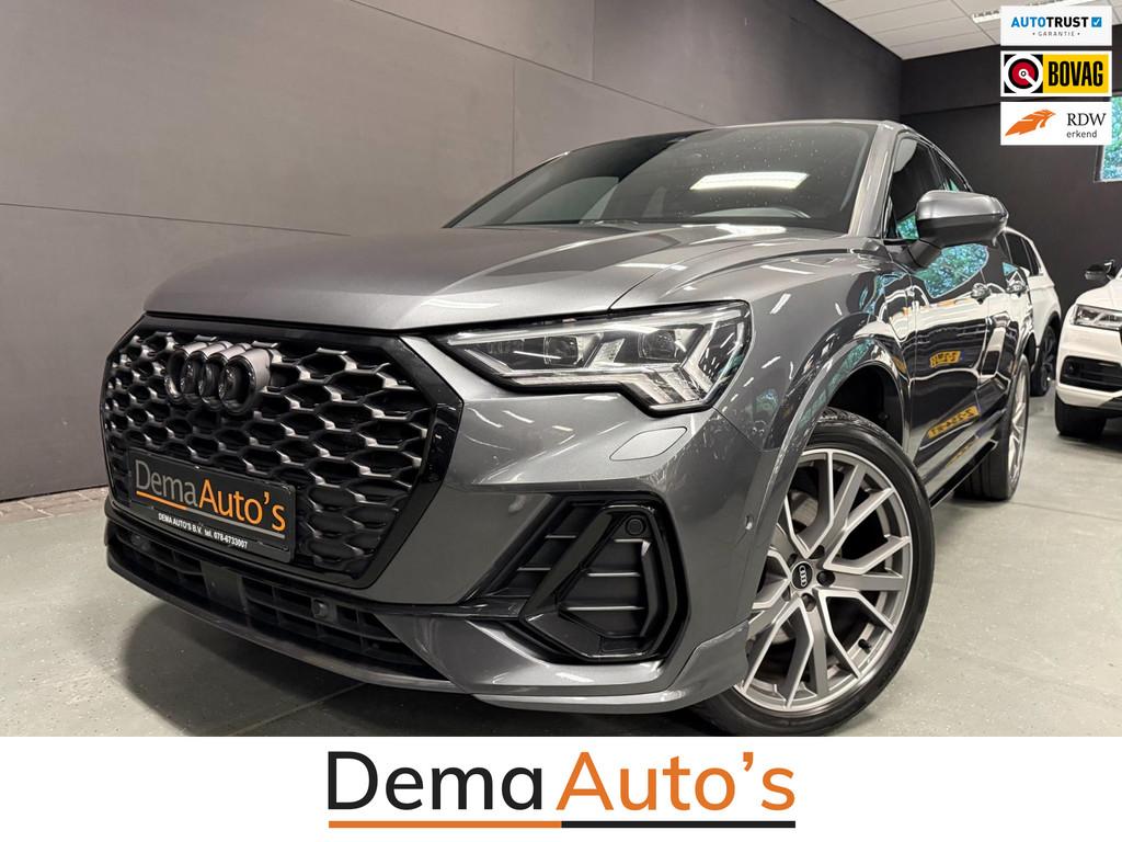 Audi Q3 Sportback 45 TFSI e 3XS-LINE 20'' SOH-TEST/BLACK-LIN, Auto's, Audi, Gebruikt, Leder en Stof, 245 pk, Grijs