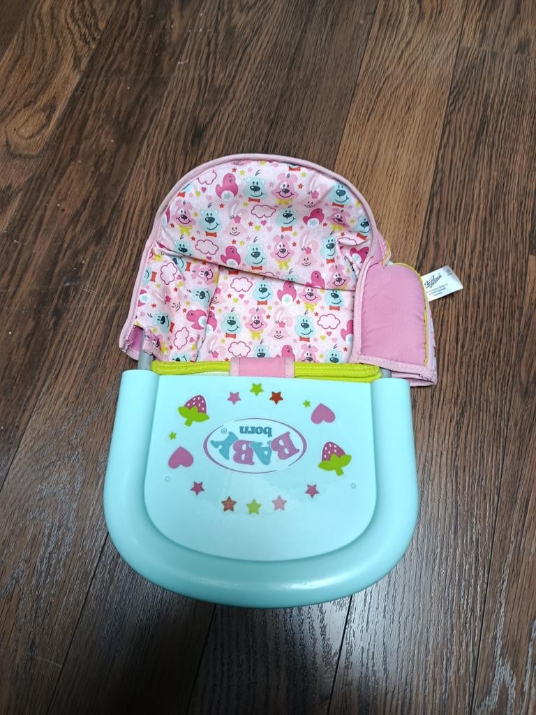 Baby Born tafel stoeltje, Kinderen en Baby's, Speelgoed | Poppen, Ophalen, Zo goed als nieuw, Babypop