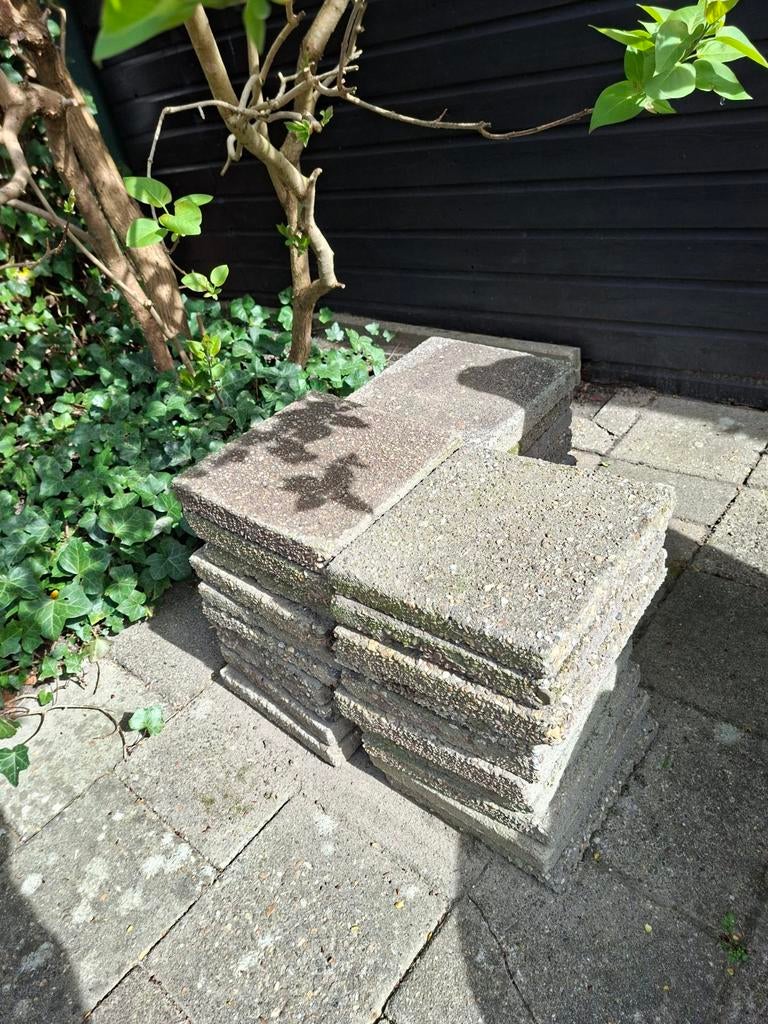 Stoeptegels 30x30 GRATIS, Tuin en Terras, Tegels en Klinkers, Ophalen, Gebruikt, Beton, Terrastegels
