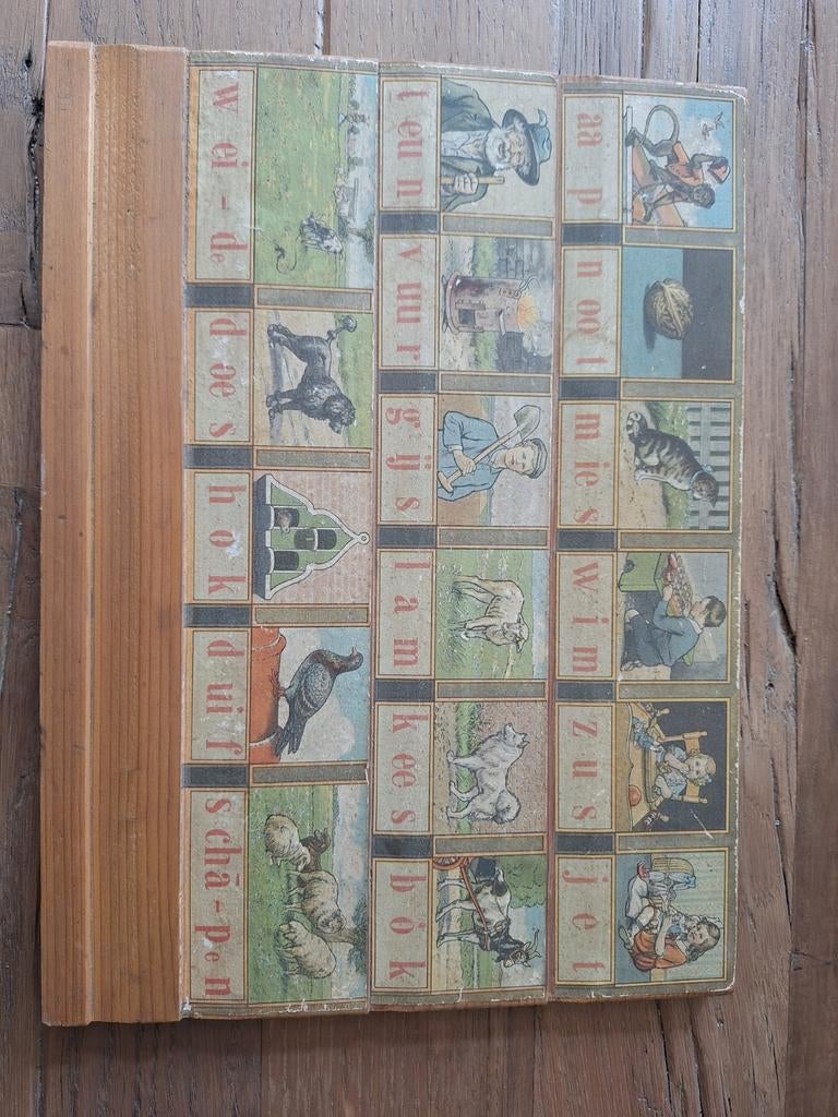 Origineel Aap Noot Mies Leesplankje uit 1930 - C. Jetses, Antiek en Kunst, Antiek | Boeken en Bijbels, Ophalen of Verzenden, C. Jetses
