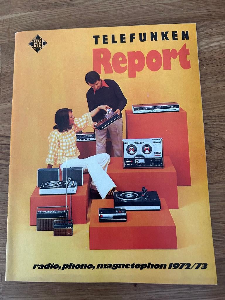 Telefunken, folder, Ophalen of Verzenden, Zo goed als nieuw, Folder