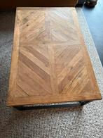 Salontafel teakhouten blad, Ophalen, Gebruikt, 100 tot 150 cm, Teakhout
