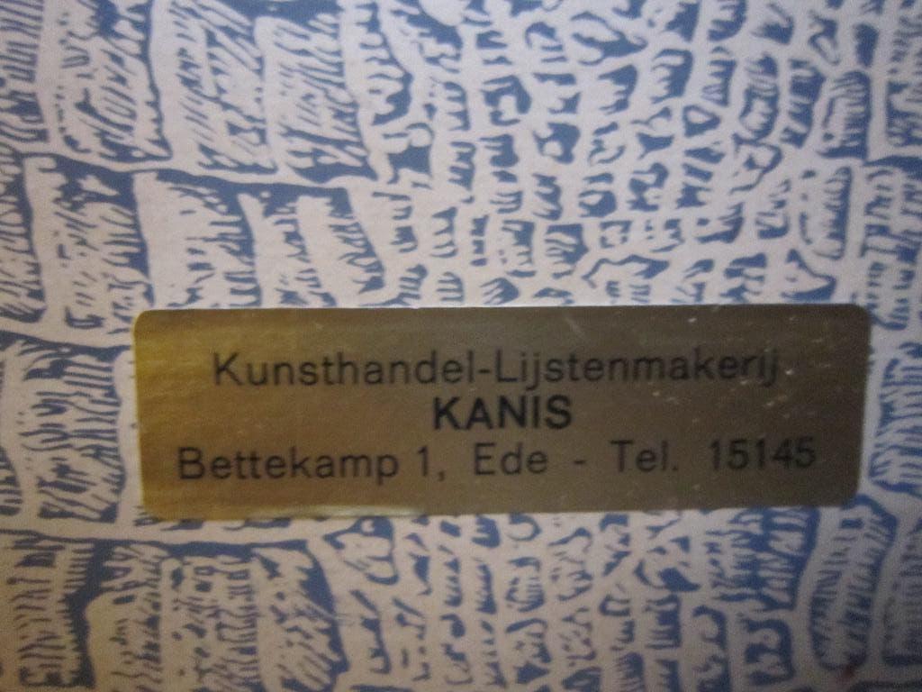 GROTEKERK Ede, Ingelijstje gesigneerd etsje, Antiek en Kunst, Ophalen of Verzenden, Ets