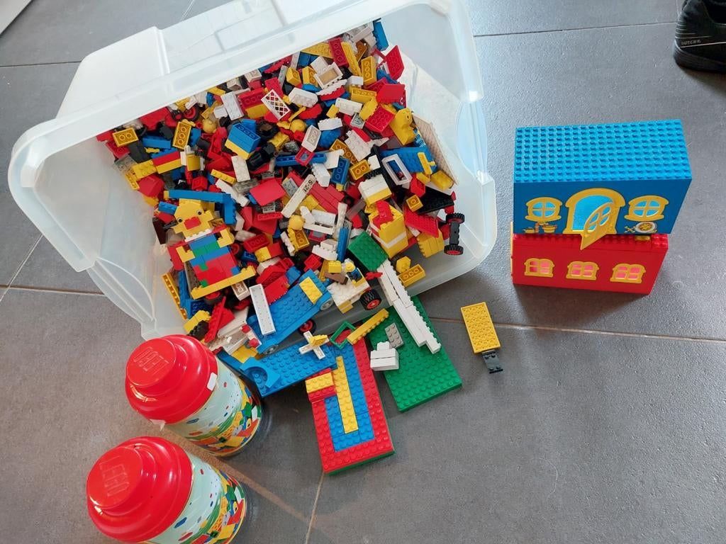 Grote box vol diverse Lego bouwstenen, Ophalen of Verzenden, Gebruikt, Losse stenen, Lego