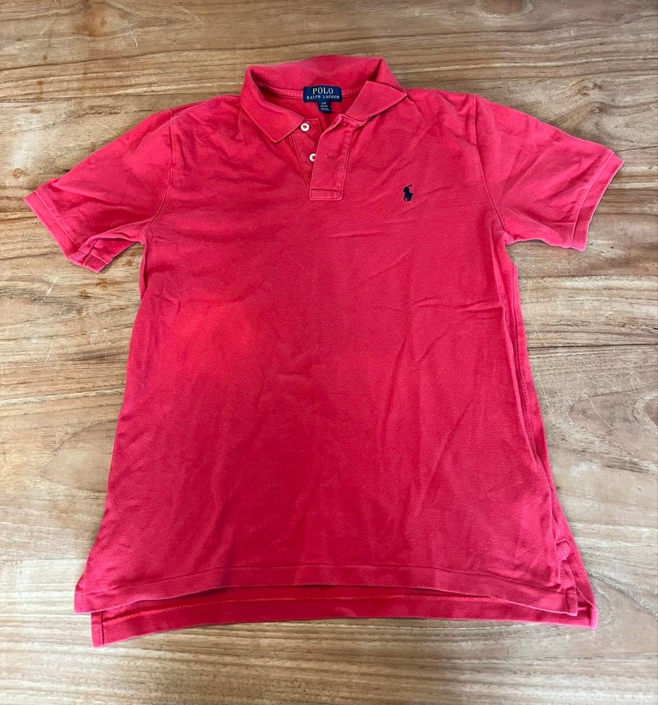 Ralph Lauren Polo Shirt Rood Maat L/G (14-16), Ophalen of Verzenden, Gedragen, Overige maten, Rood