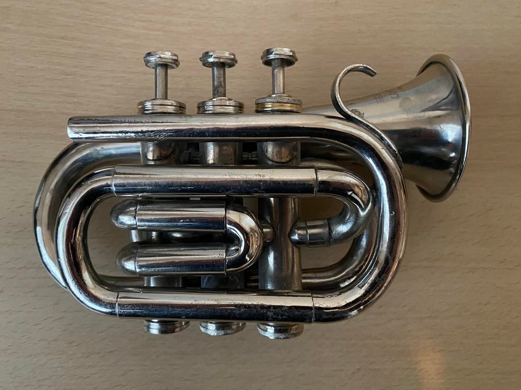 Boosey Bessons & Co Pocket trompet H75983 LONDON W.C., Ophalen of Verzenden, Gebruikt, Overige typen