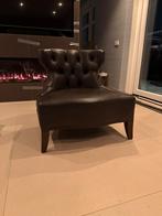 Piet Boon Sam Fauteuil in bruin leer, Ophalen, Zo goed als nieuw, Leer, 75 tot 100 cm