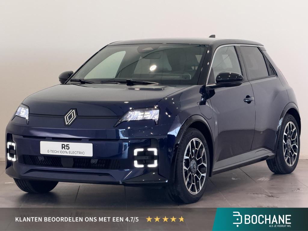 Renault 5 Comfort Range Roland Garros 52 kWh | Harman/Kardon, Auto's, Renault, Blauw, Leder en Stof, Nieuw, Te koop