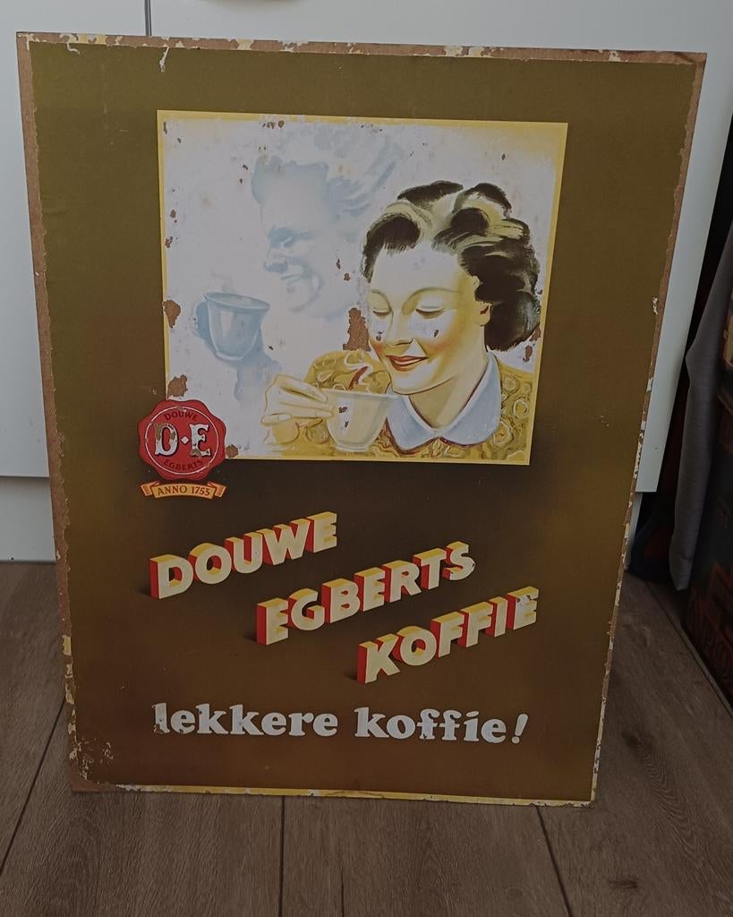 Douwe egberts reclamekarton/Toonbankreclame, Ophalen of Verzenden