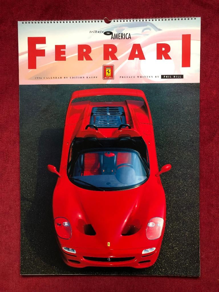 Ferrari kalender 1996 van de Ferrari Club Amerika, Nieuw, Ophalen of Verzenden, Ferrari, Edition Raupp