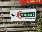 Schut Schoenen emaille reclamebord, Verzamelen, Ophalen, Gebruikt, Reclamebord