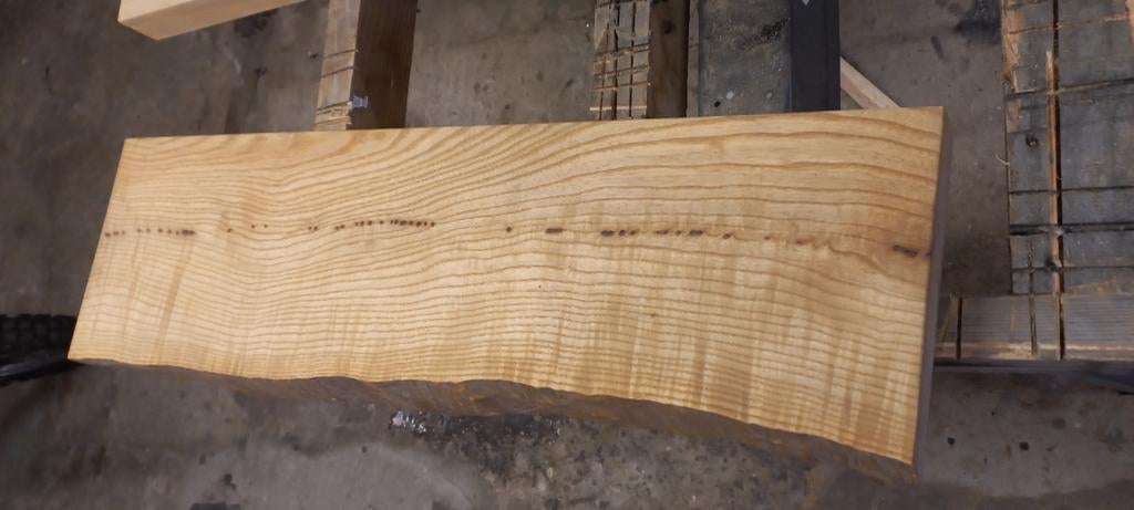 Boomstamplanken wastafelblad vensterbank wandplank, 25 tot 50 mm, Ophalen of Verzenden, Plank, Minder dan 200 cm
