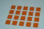 L483 Stenen 2x2 met 1 nop donker oranje 20 st., Ophalen of Verzenden, Nieuw, Losse stenen, Lego