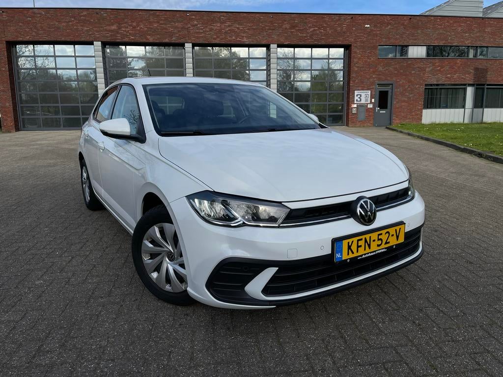 Volkswagen Polo 1.0 Carplay|Stoel-vw|PDC|Navi|Wit Cruise, Auto's, Voorwielaandrijving, Stof, Wit, Bedrijf