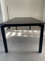 Uitschuifbare eettafel 100x200 (+80cm) veiligheidsglas/keram, Ophalen, Gebruikt, 200 cm of meer, 50 tot 100 cm