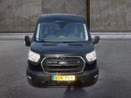 Ford Transit 2.0 TDCI L3H2 DC Trend RWD (bj 2019), 4 cilinders, 2441 kg, Zwart, Bedrijf