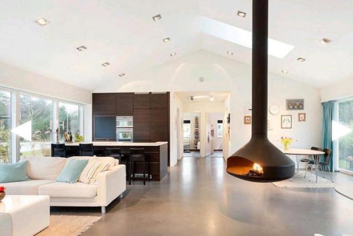 ERGOFOCUS FOCUS HAARD hanghaard design houtkachel gebruikt, Huis en Inrichting, Kachels, Gebruikt, Hangend, Houtkachel, Hout, Ophalen of Verzenden