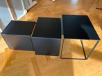 Ferm Living Cluster Tables bijzettafel set van 3 zwart, Ophalen, Minder dan 45 cm, Minder dan 55 cm, Gebruikt