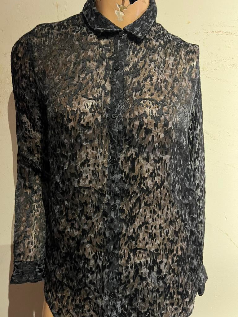 THE KOOPLES blouse maat m viscose zijde origineel nieuw, Ophalen of Verzenden, Nieuw, Maat 38/40 (M), Blauw