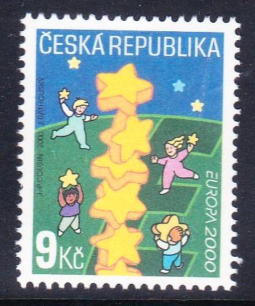 Tjechische Rep. 2000 pf mi 256 europa cept, Postzegels en Munten, Postzegels | Europa | Overig, Postfris, Overige landen, Verzenden