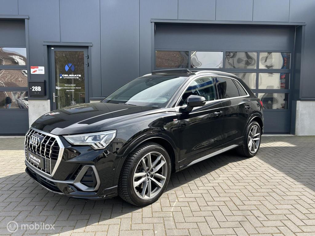 Audi Q3 40 TFSI DSG 3x S-Line Digital Dash Pano 360 Cam Vol!, Automaat, Adaptive Cruise Control, Gebruikt, 1984 cc