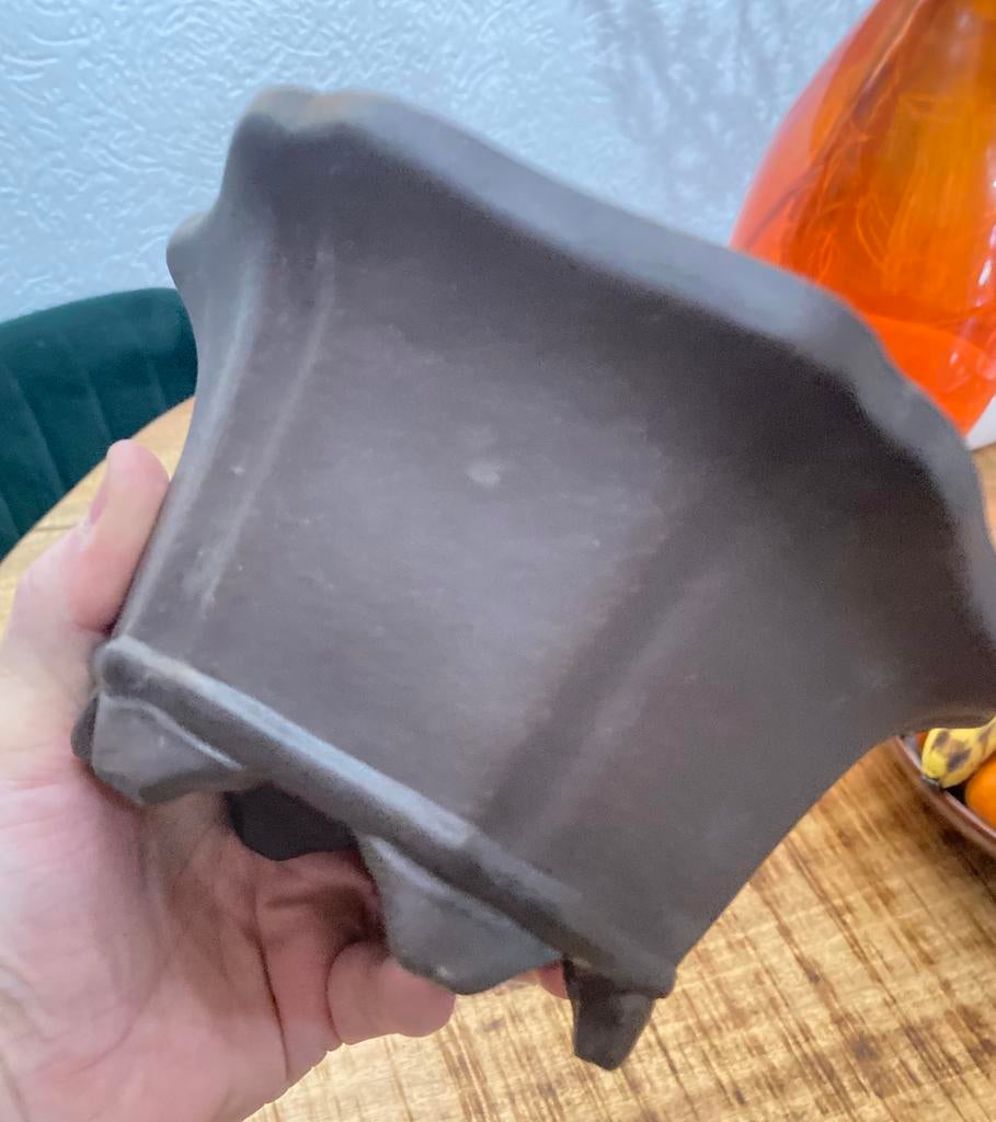 Bonsai pot bruin gemerkt ongeglazuurd, Overige typen, Ophalen of Verzenden, Zo goed als nieuw, Minder dan 5 m²