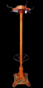 zeldzame café kapstok met originele zinken bakjes., Huis en Inrichting, Ophalen, Gebruikt, Hout, Wandkapstok