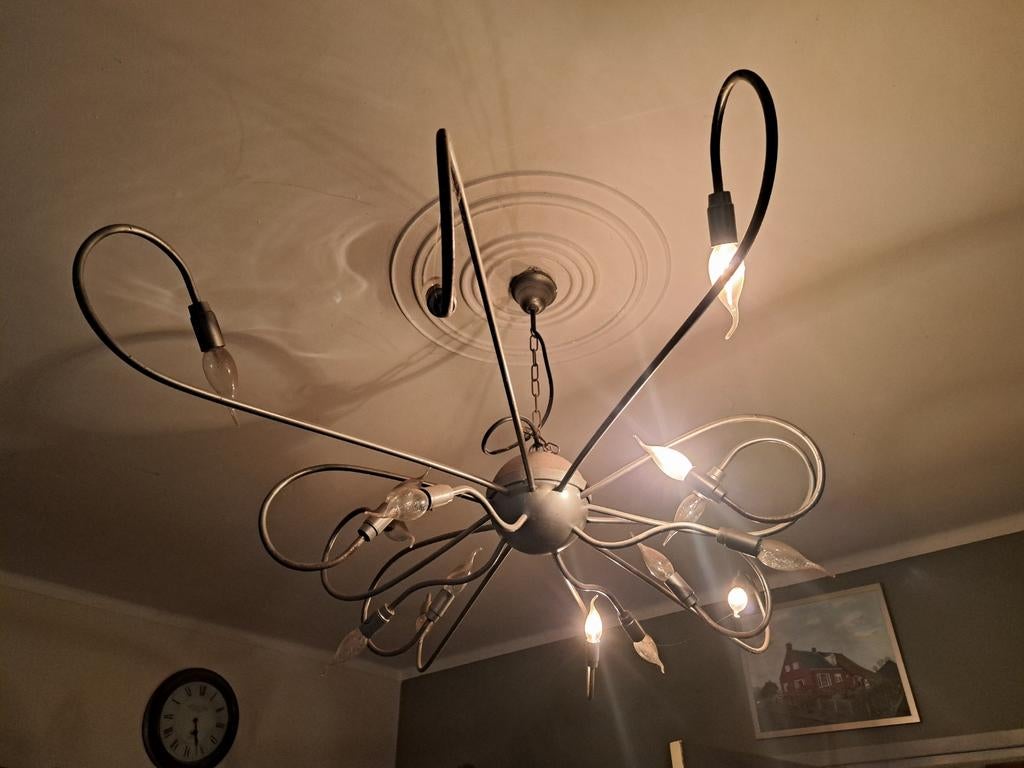 Mooie kroonluchter, Ophalen, Gebruikt, Glas, Modern