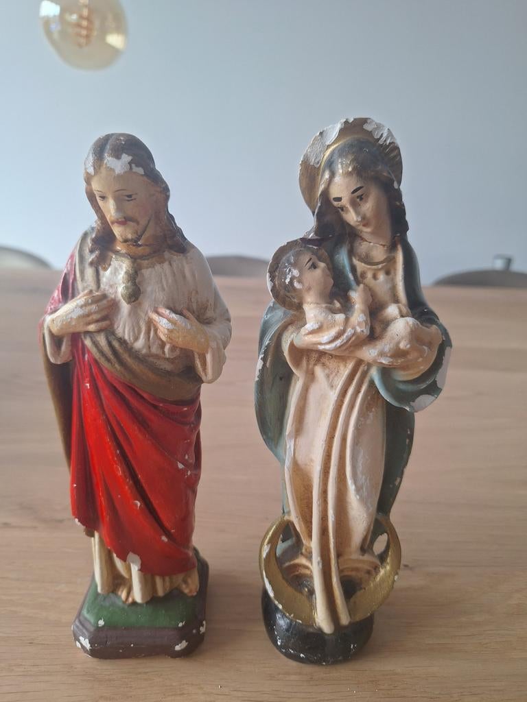 Heiligen beeldjes., Antiek en Kunst, Antiek | Religie, Ophalen of Verzenden