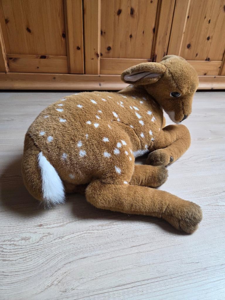 Echt lijkende grote knuffel hert, Kinderen en Baby's, Speelgoed | Knuffels en Pluche, Ophalen, Zo goed als nieuw, Overige typen
