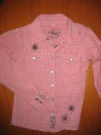 Rood geruiter blouse, 104/110, Dzino, Kinderen en Baby's, Kinderkleding | Maat 104, Ophalen of Verzenden, Zo goed als nieuw, Meisje