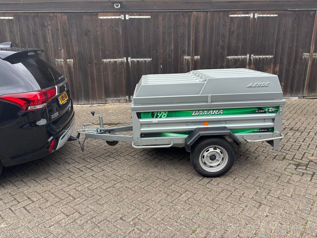 Erde Daxara 198 aanhangwagen met deksel (bagagewagen, Auto diversen, Aanhangers en Bagagewagens, Ophalen, Zo goed als nieuw