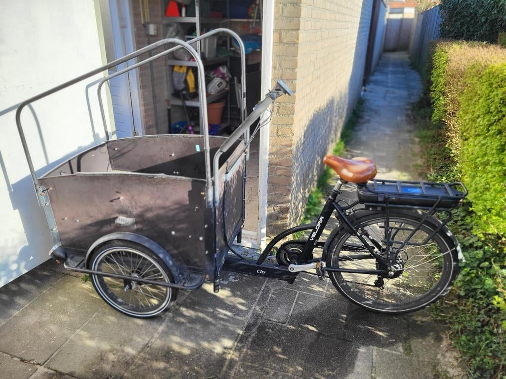 Bakfiets Velora - Electrische bakfiets - 2-zitplaatsen, Ophalen, Gebruikt, 2 kinderen, Elektrisch