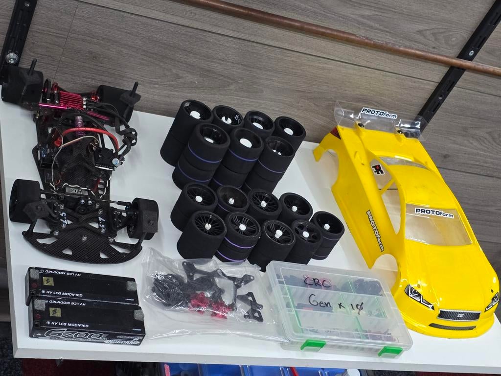 CRC Gen X10 Pro 1/10 Pan Car Wedstrijd Klaar, Hobby en Vrije tijd, Modelbouw | Radiografisch | Auto's, Elektro, Gebruikt, Ophalen of Verzenden