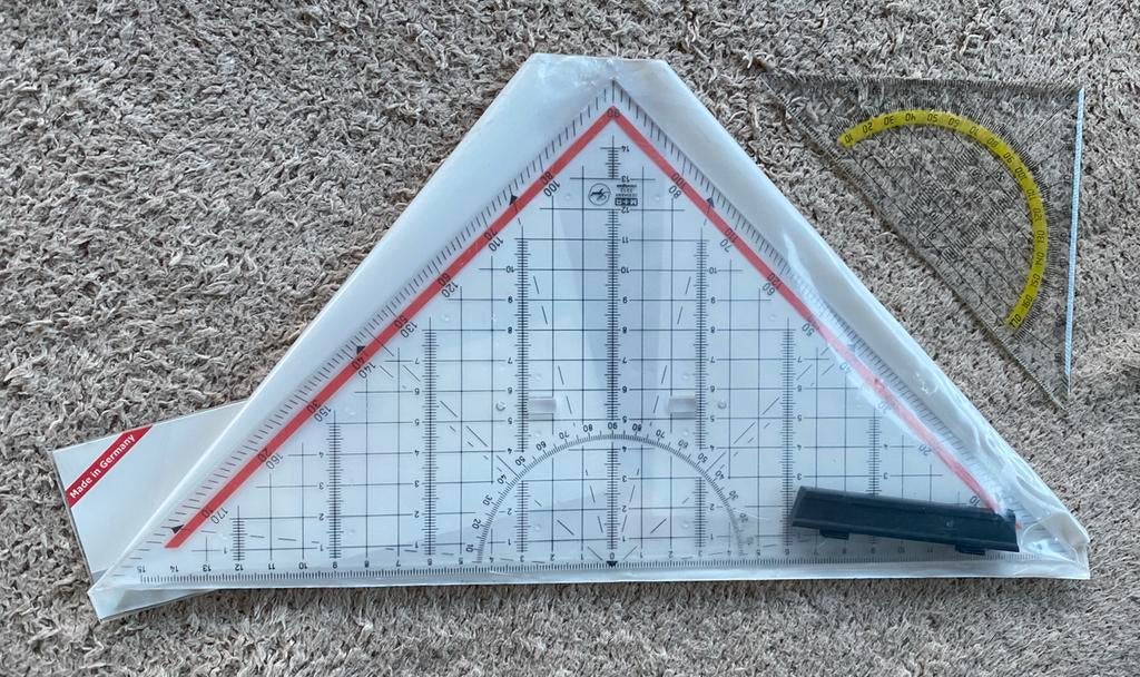 GRATIS Geodriehoeken, Diversen, Ophalen of Verzenden, Gebruikt