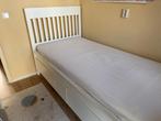 Ikea eenpersoonsbed met 2 lades, wit, Huis en Inrichting, Slaapkamer | Bedden, Ophalen, Gebruikt, 90 cm, Eenpersoons