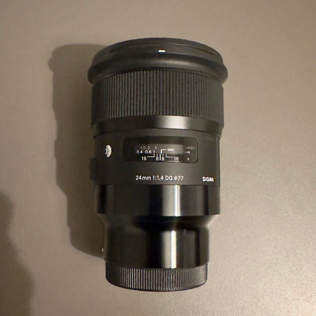 Sigma Art 24mm 1.4 DG 77 HSM voor Sony FE + accessoires, Audio, Tv en Foto, Fotografie | Lenzen en Objectieven, Ophalen of Verzenden