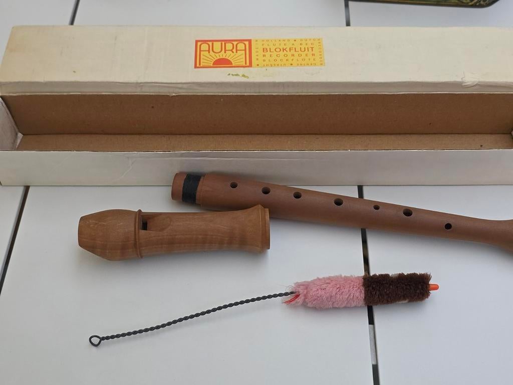 Aura recorder blokfluit vintage blokfluit Aura recorder, Muziek en Instrumenten, Blaasinstrumenten | Blokfluiten, Ophalen of Verzenden