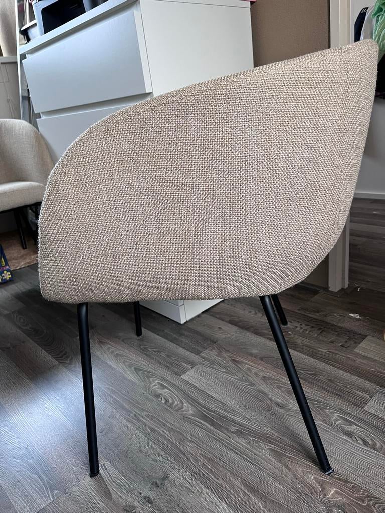 Eetkamerstoel Noëlle 4 stuks, Ophalen, Bruin, Zo goed als nieuw, Vier