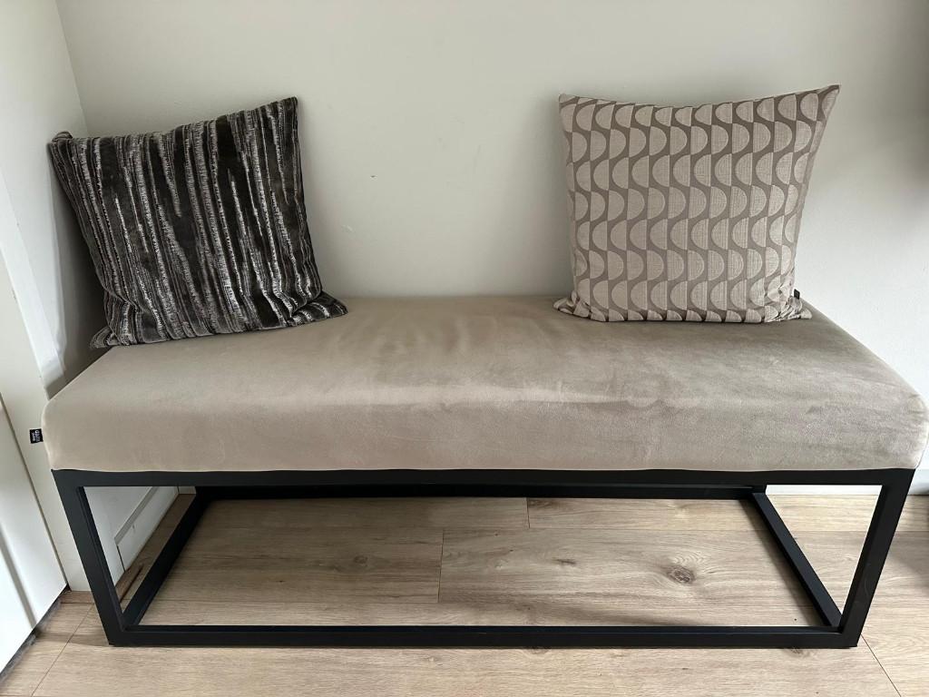 Bankje stof, Ophalen, Minder dan 50 cm, 100 tot 125 cm, Zo goed als nieuw