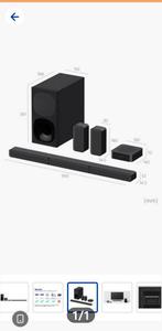 Sony HT-S40RWR 5.1-kanaals Home Cinema Systeem, Audio, Tv en Foto, Home Cinema-sets, Ophalen, 70 watt of meer, Zo goed als nieuw
